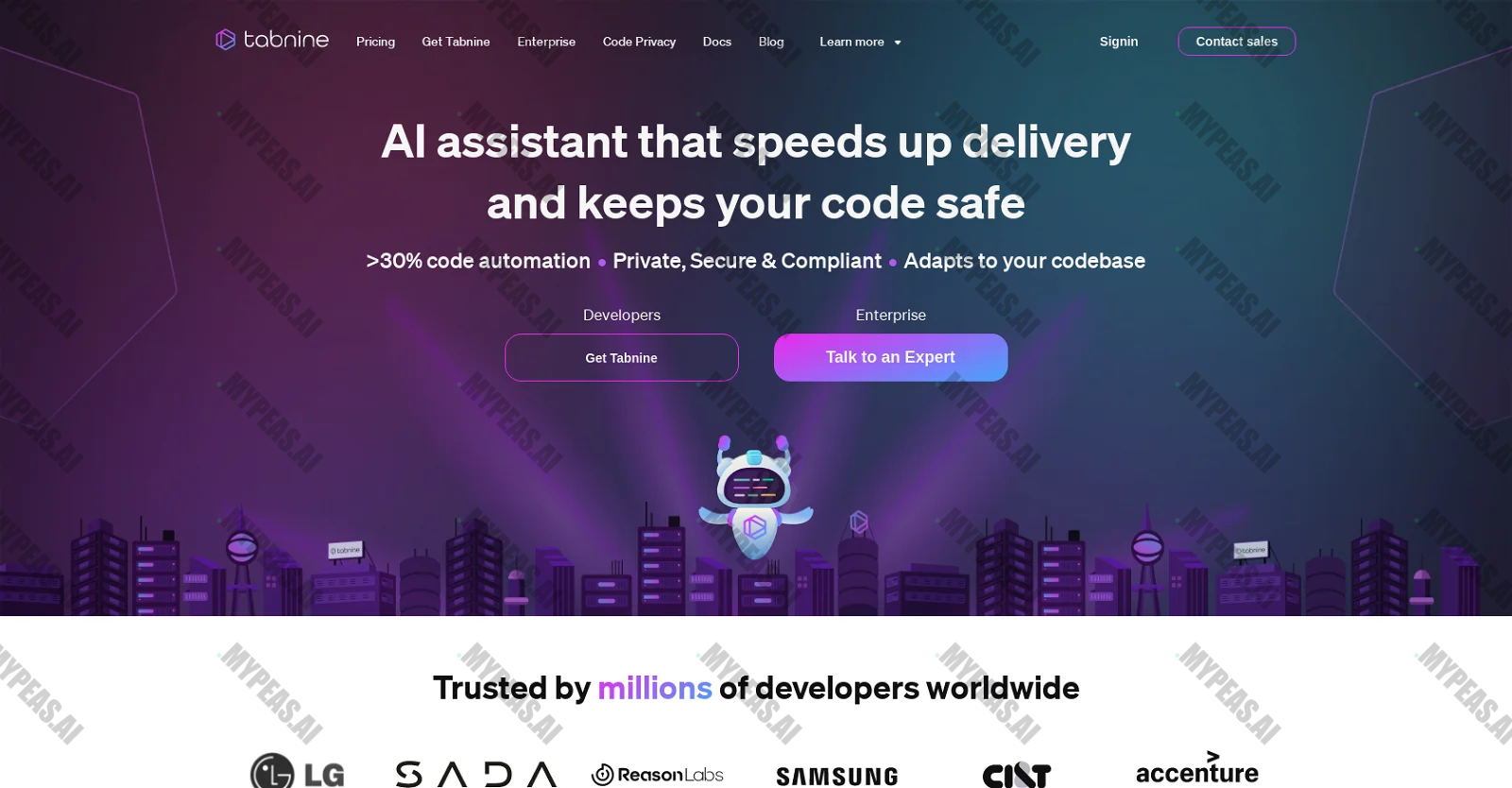 Tabnine screenshot