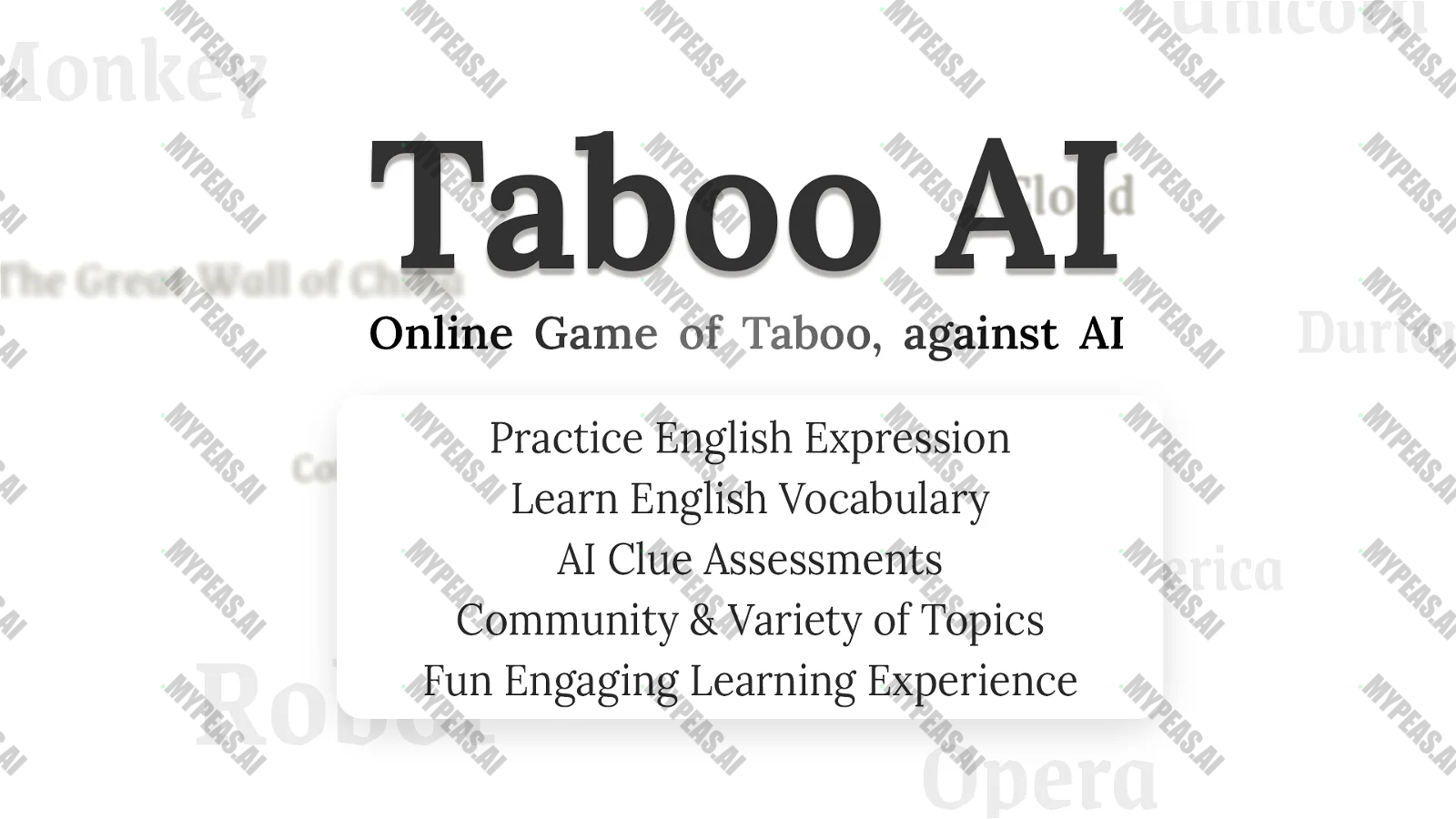 Taboo AI screenshot