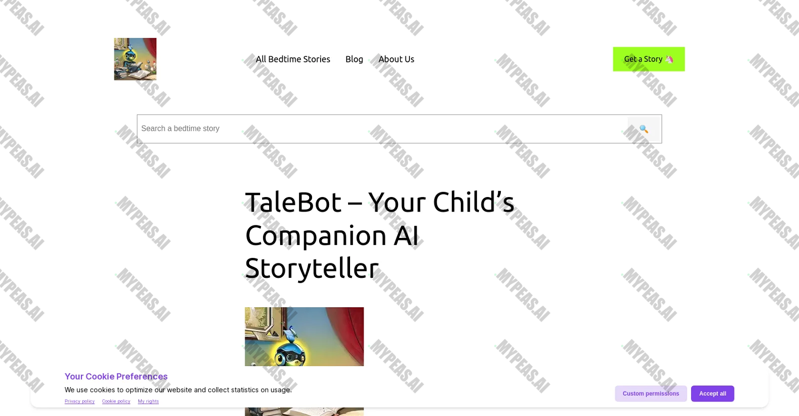 TaleBot screenshot