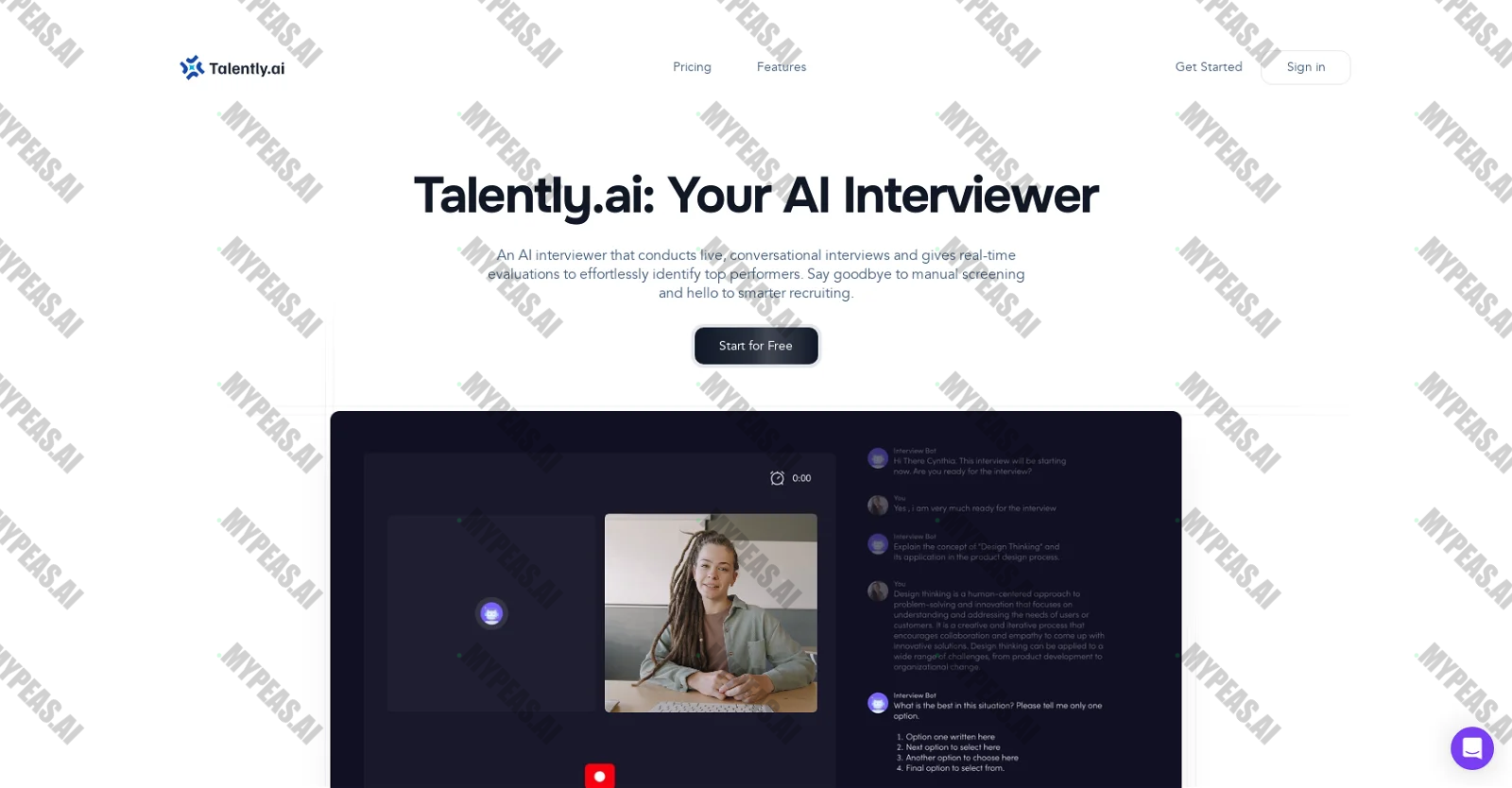 Talently.ai screenshot