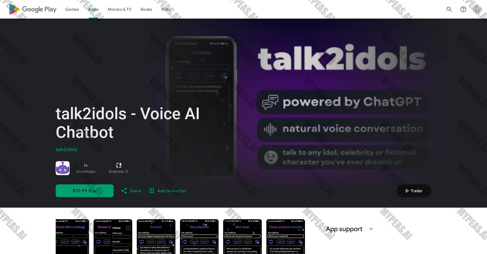 Talk2idols screenshot