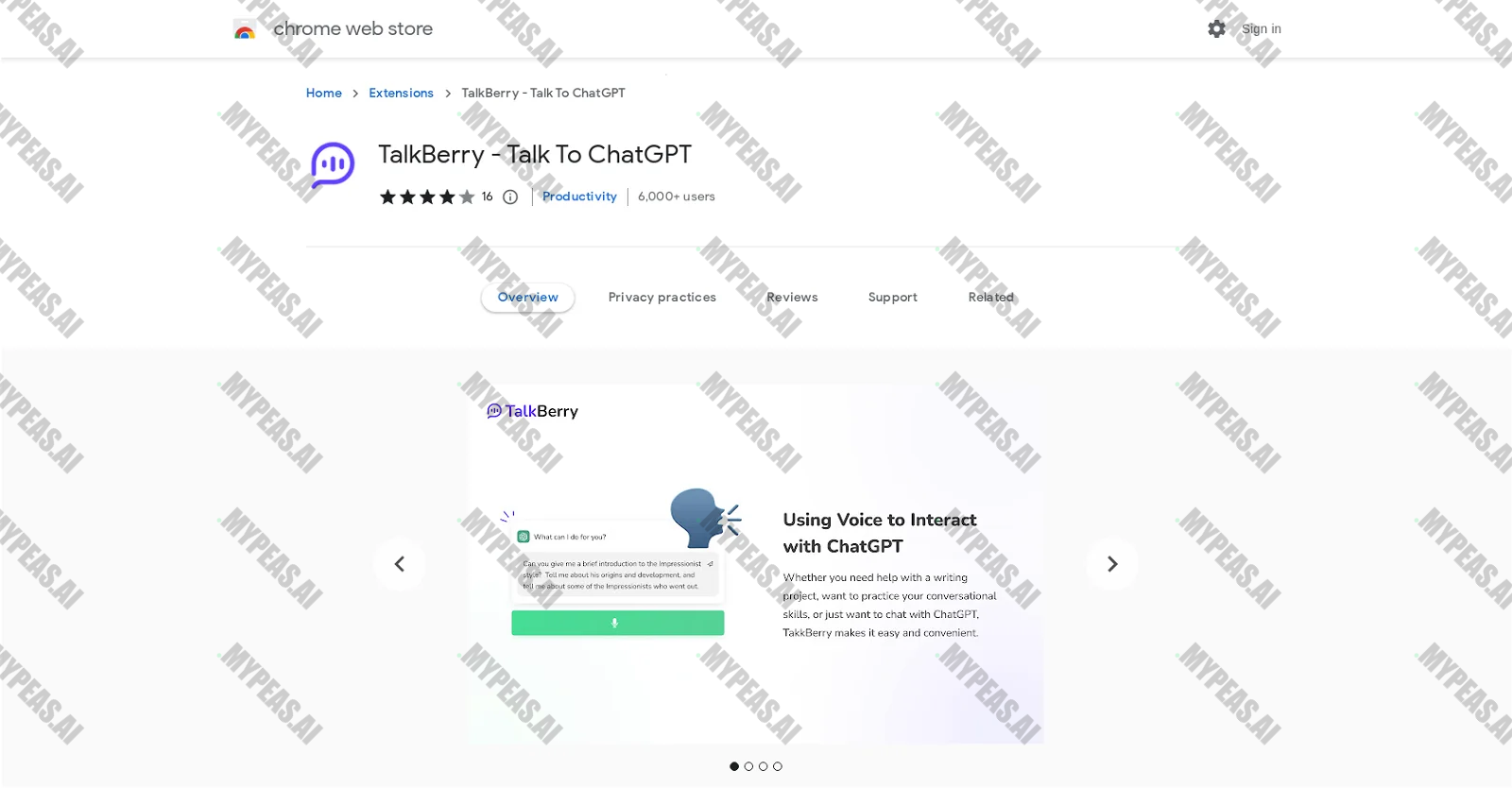 TalkBerry screenshot