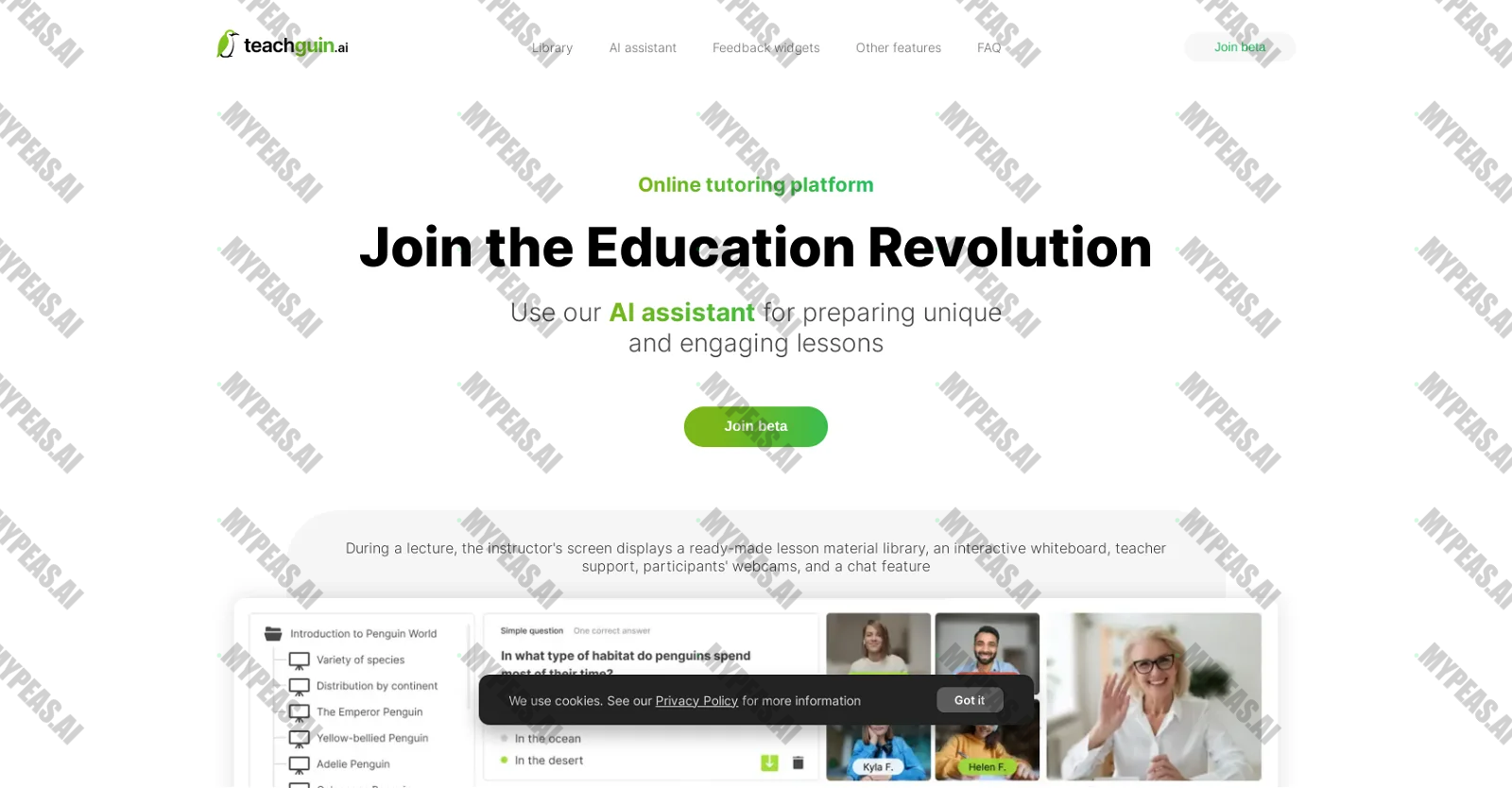 Teachguin screenshot