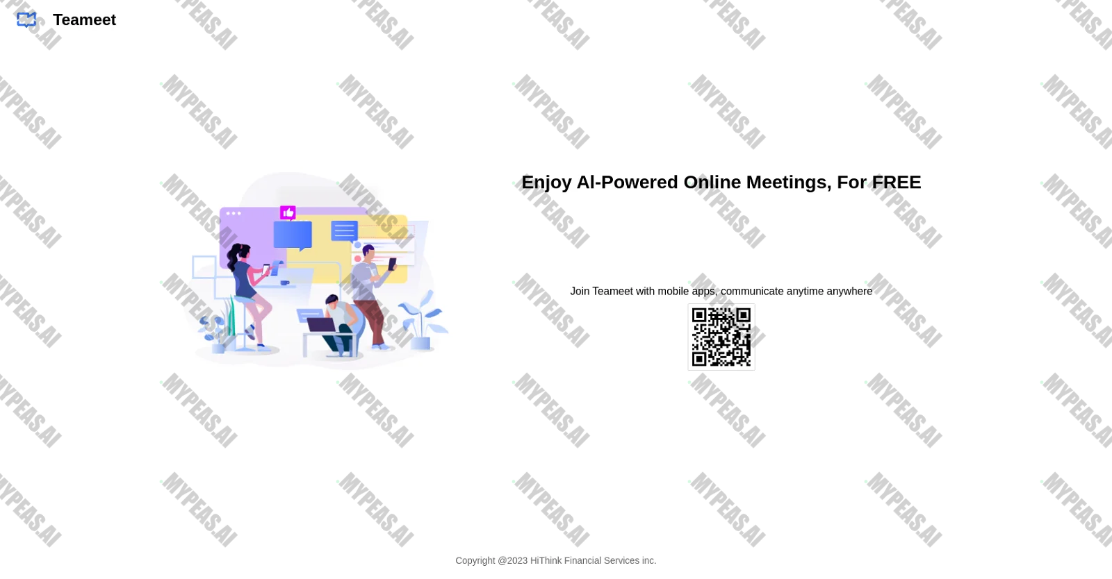 Teameet screenshot