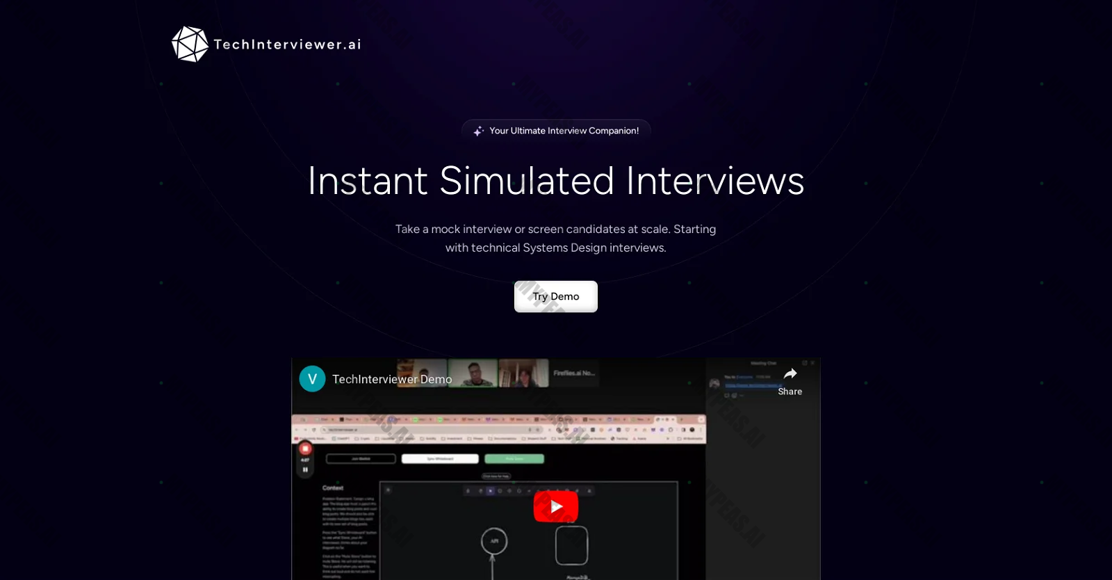 TechInterviewer screenshot