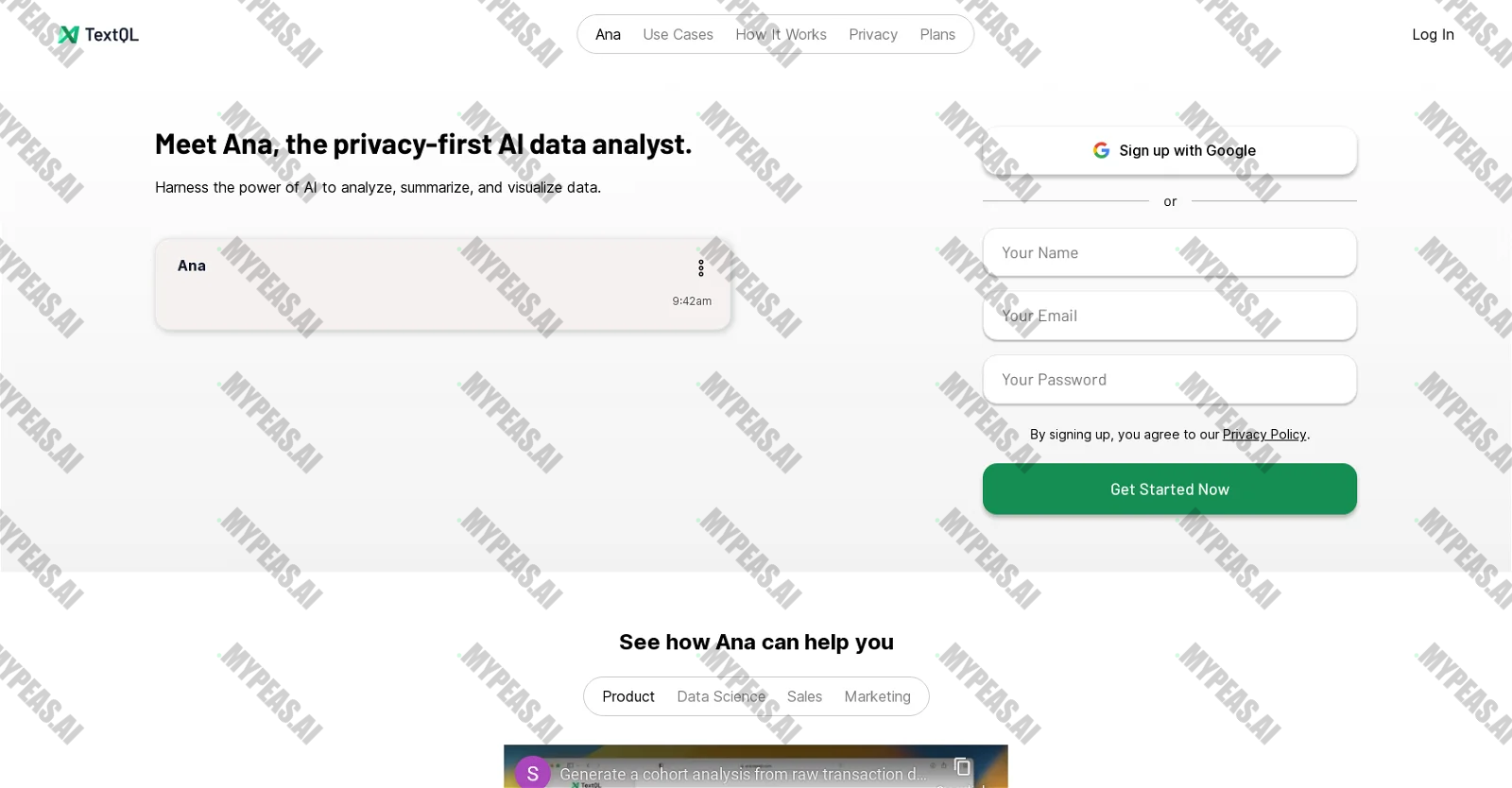 Texql screenshot
