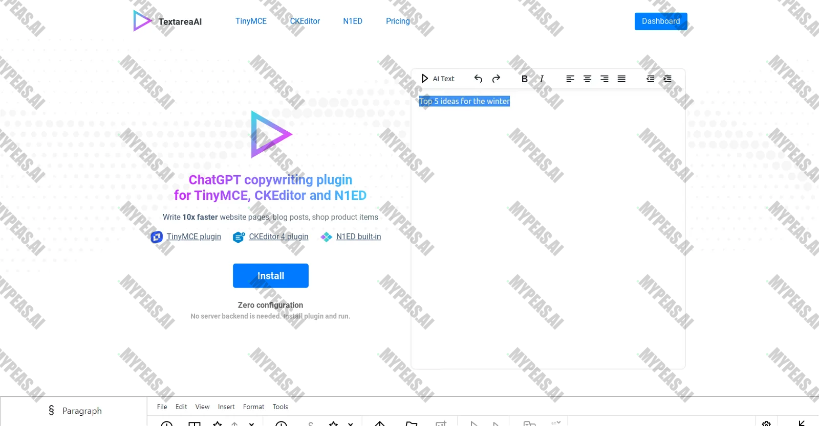 Textarea screenshot