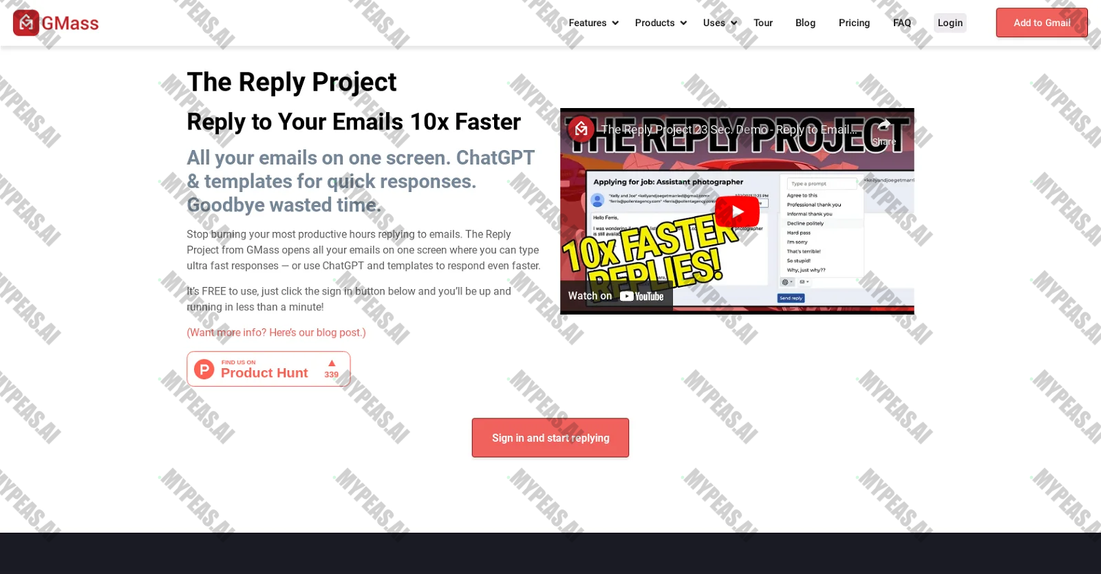 The Reply Project screenshot