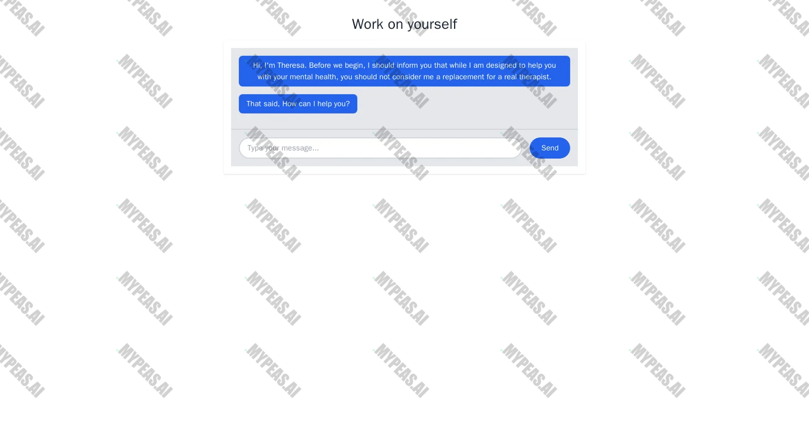 Therapise screenshot