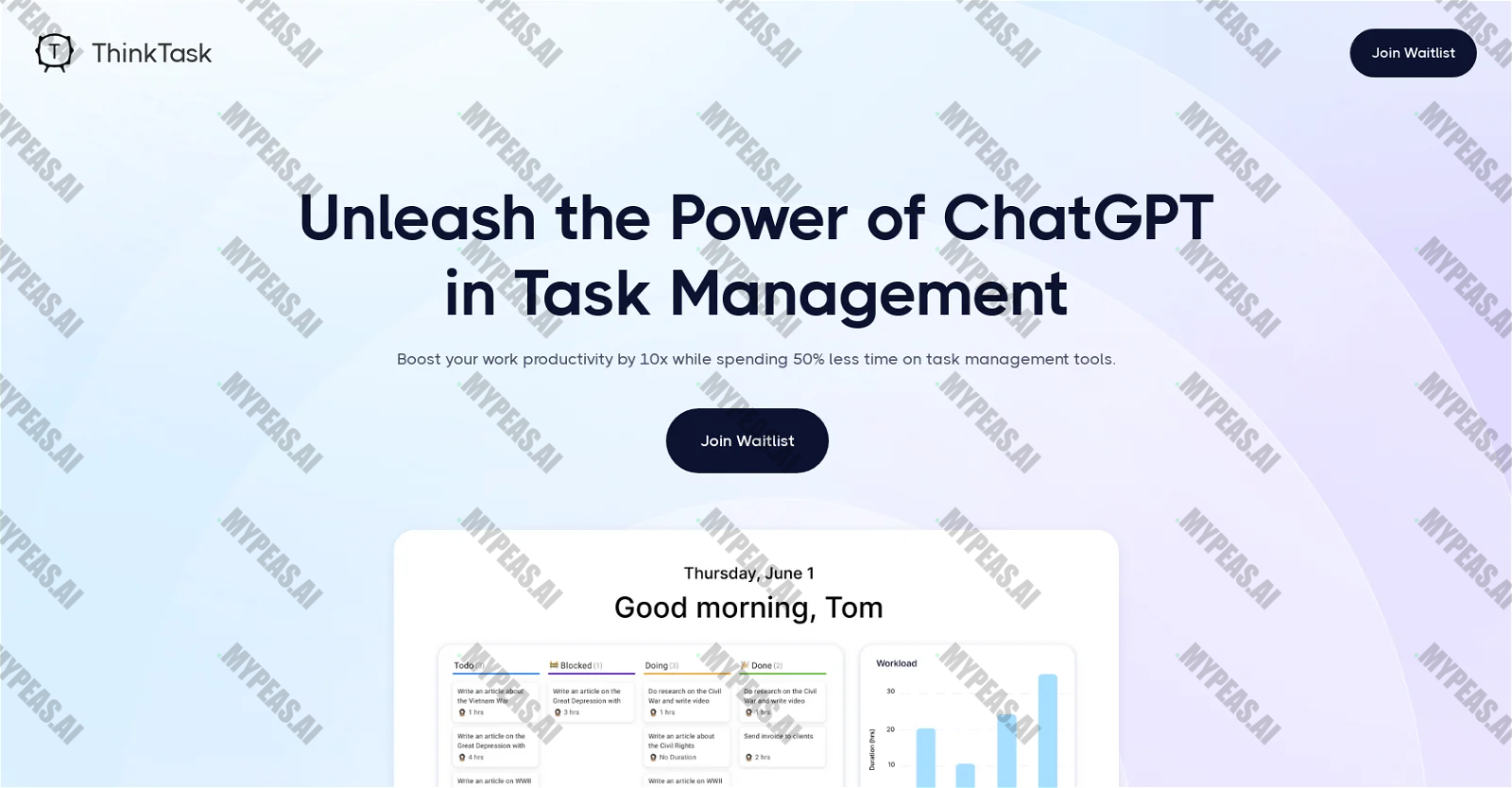 Thinktask screenshot