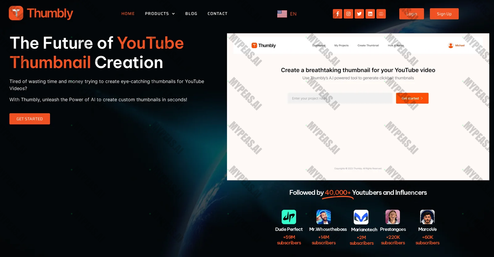 Thumbly screenshot