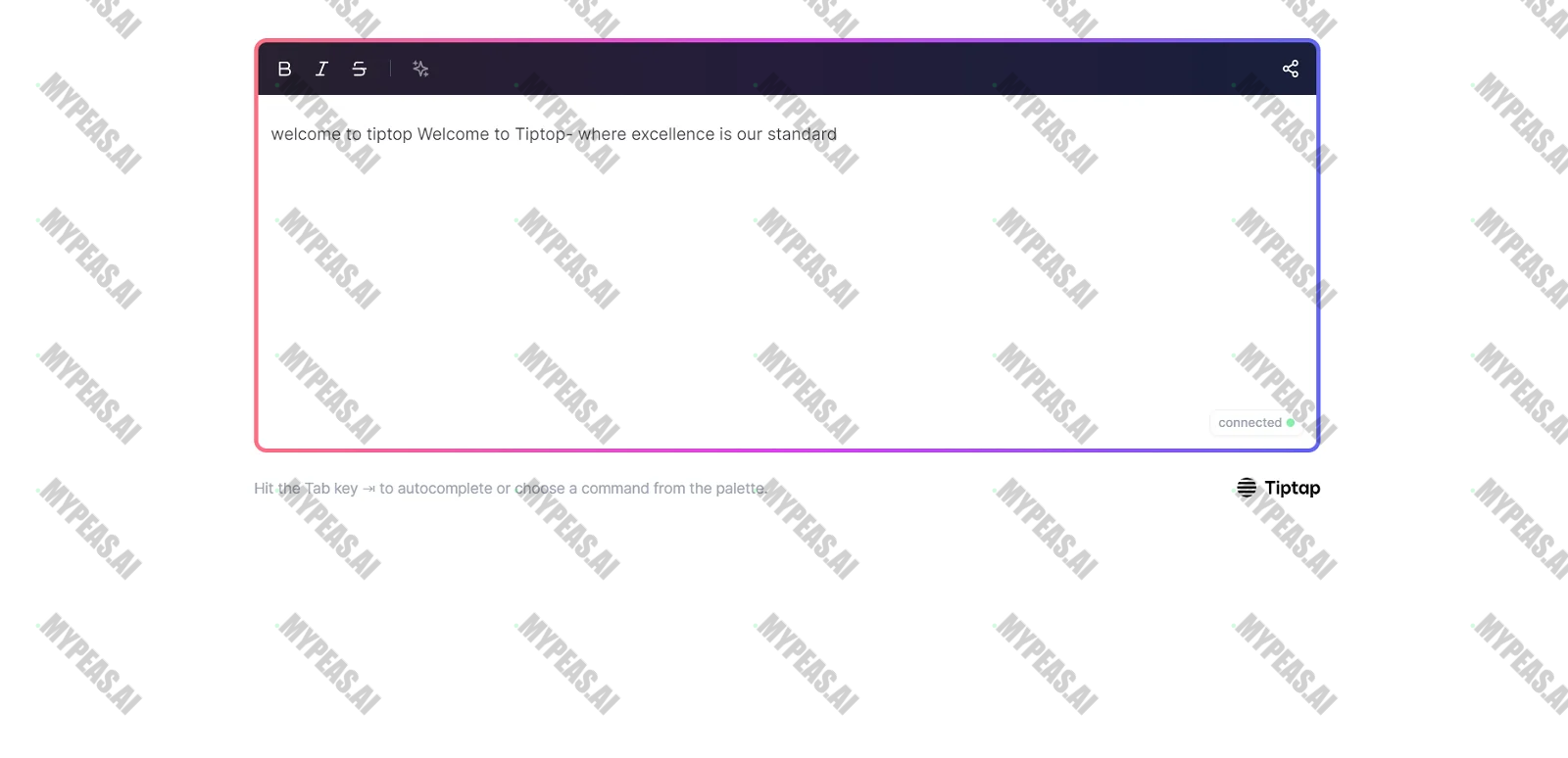 TipTap screenshot