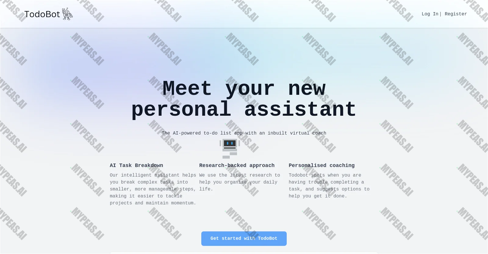 Todobot screenshot