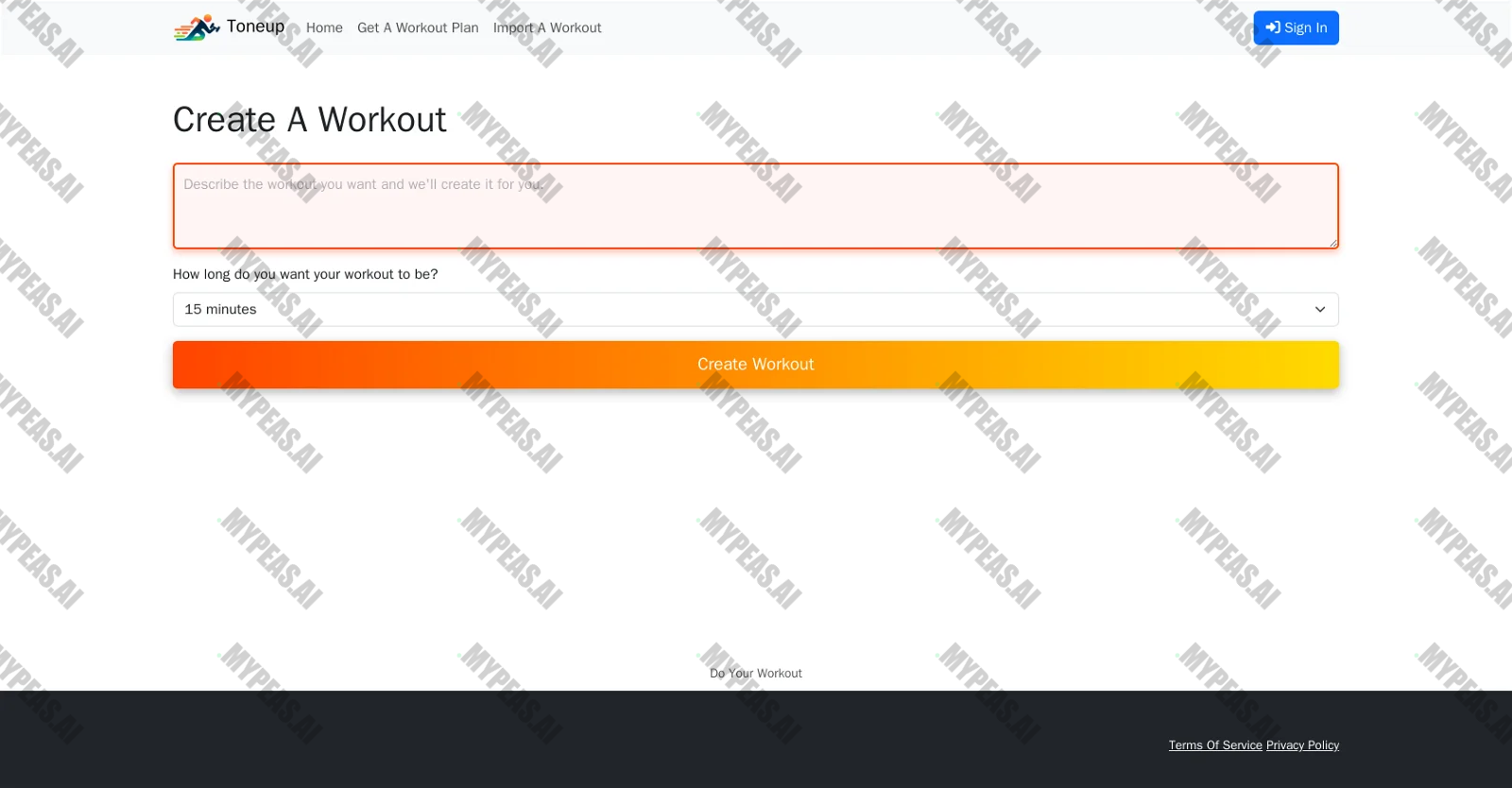 Toneup screenshot