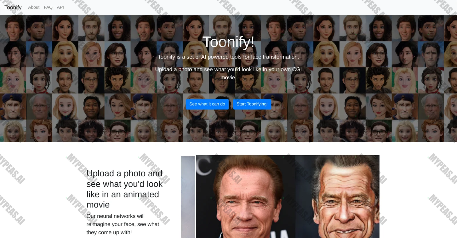 Toonify screenshot