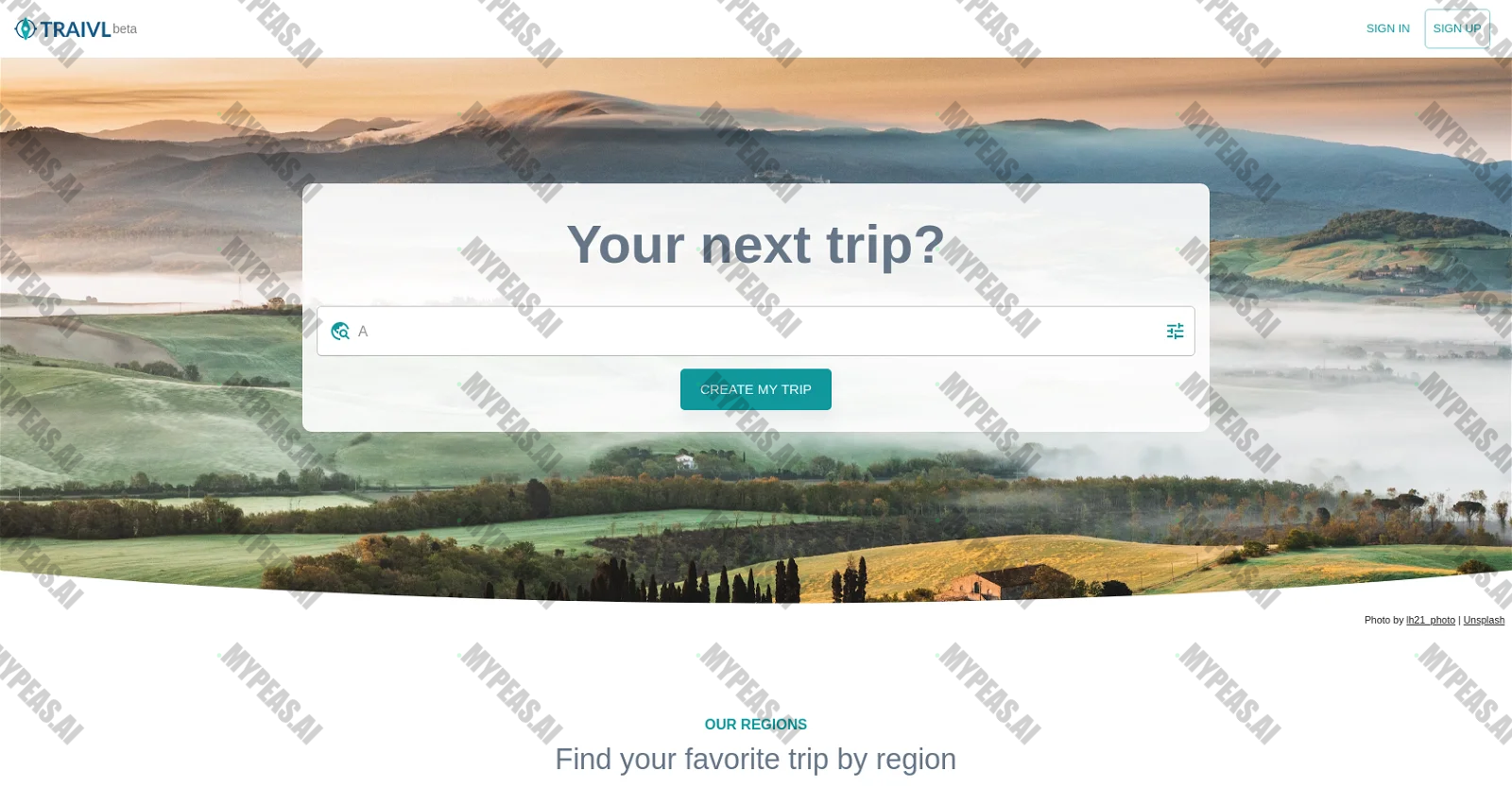Traivl screenshot