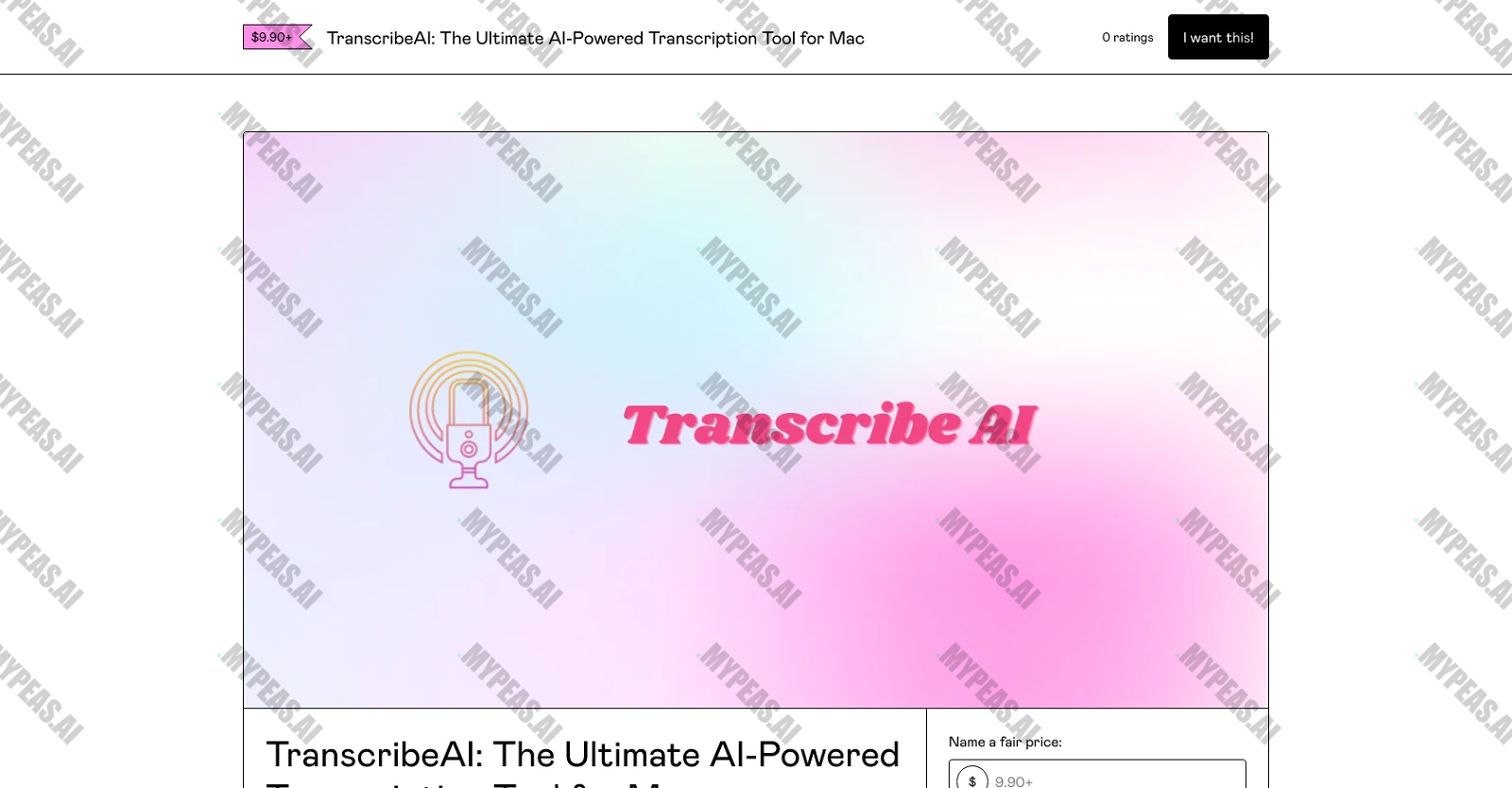 TranscribeAI screenshot