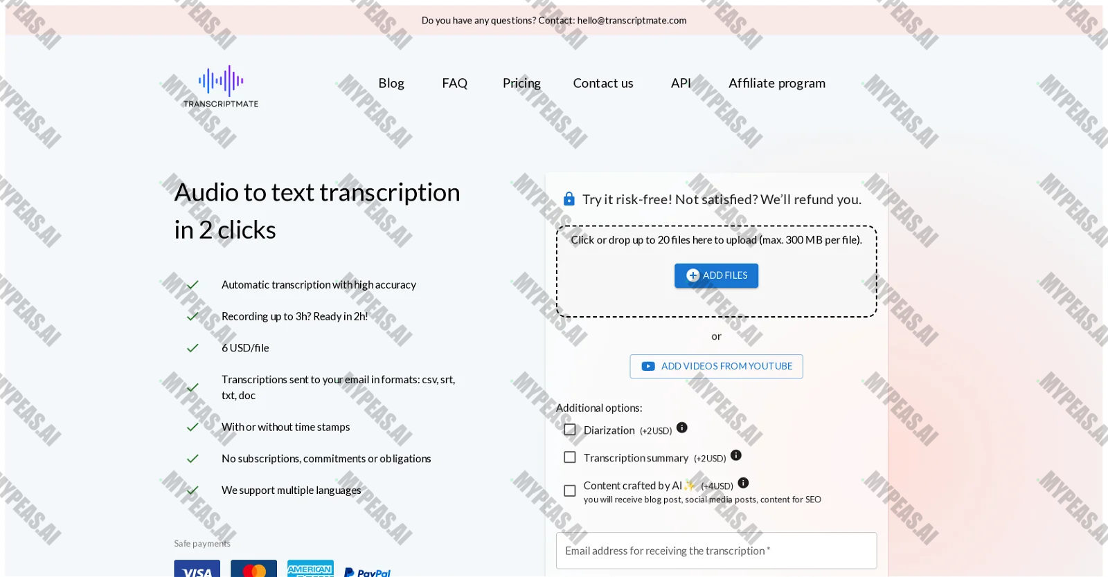 Transcriptmate screenshot
