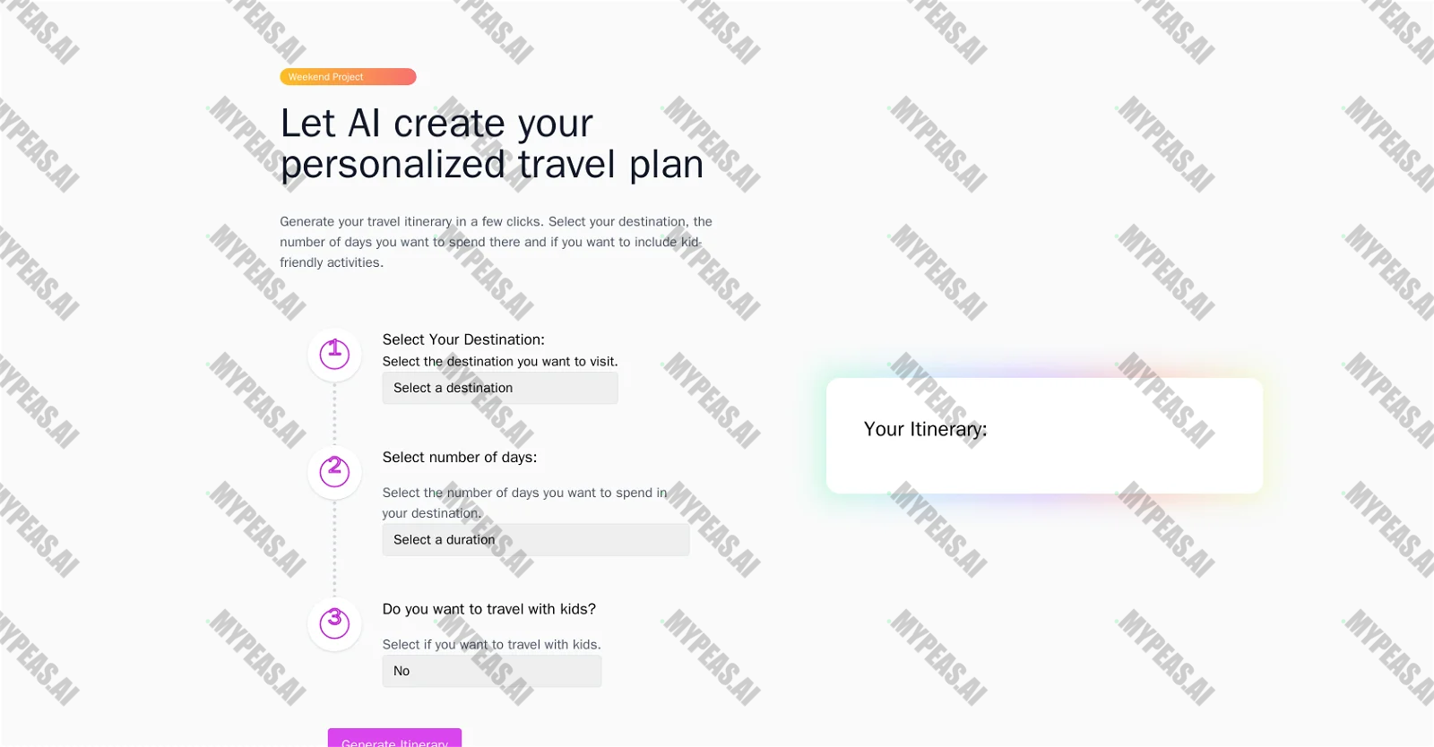 Travelplan screenshot