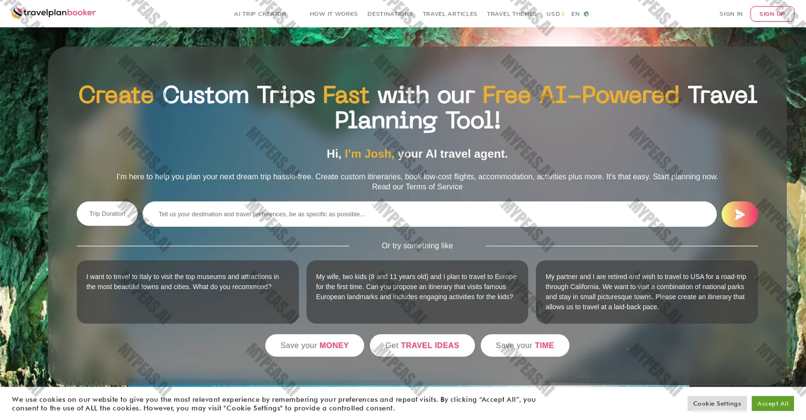 TravelPlanBooker screenshot