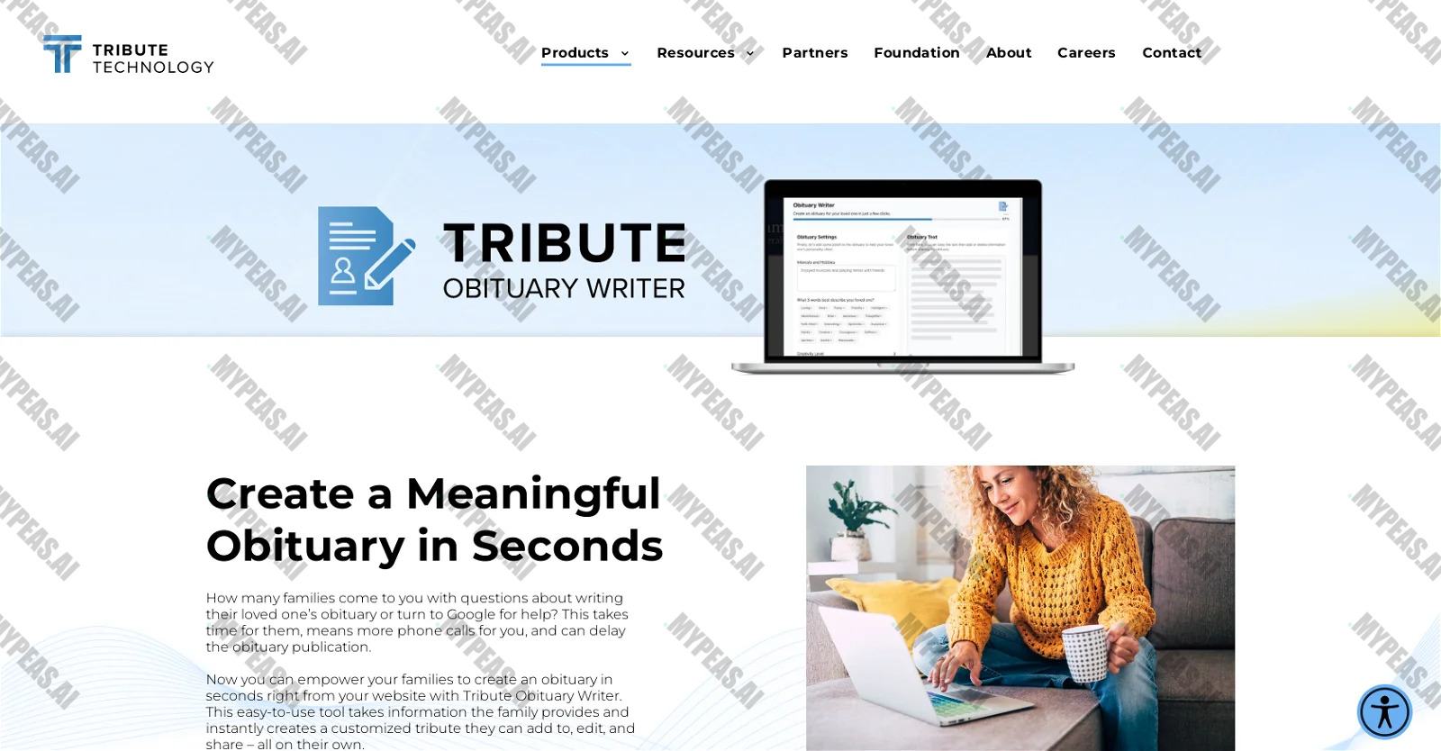 Tributetech screenshot