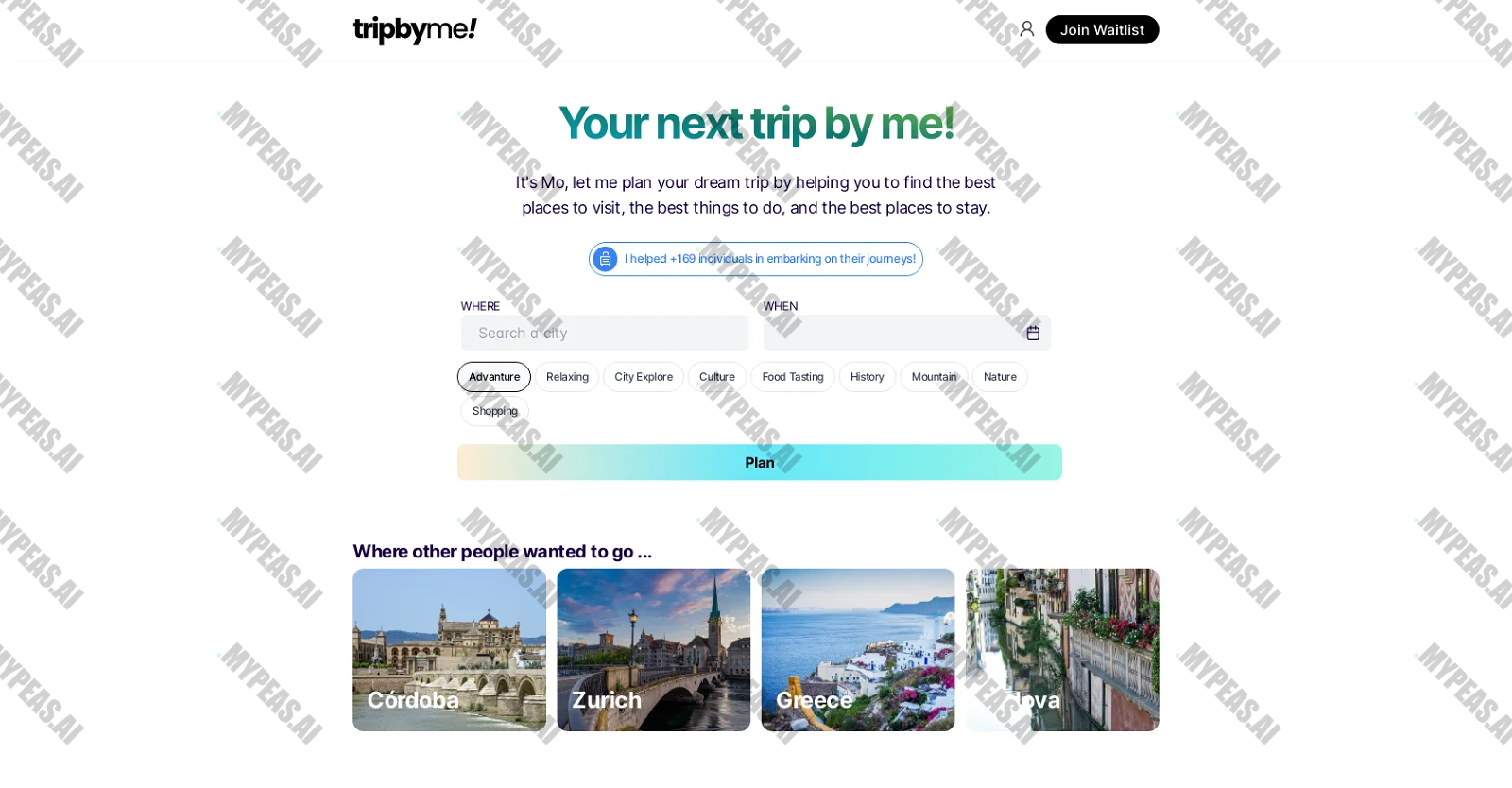 TripBy.me screenshot