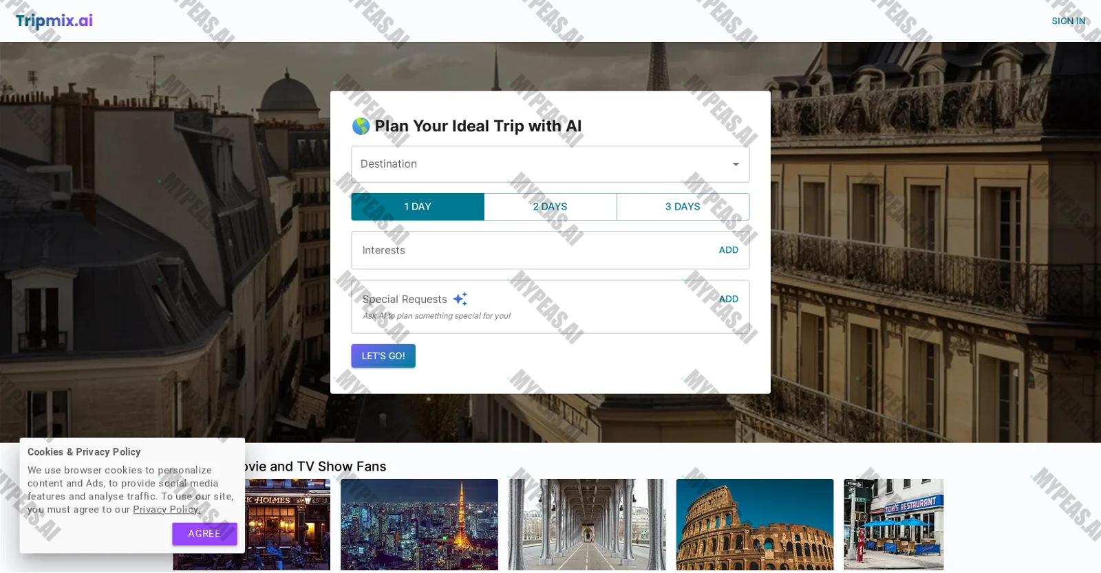 Tripmix screenshot