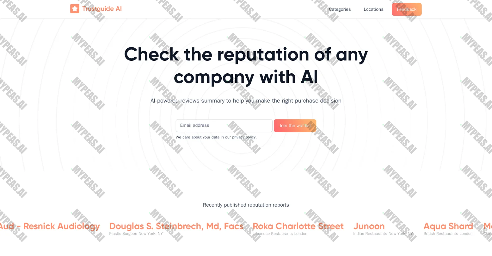 Trustguide screenshot