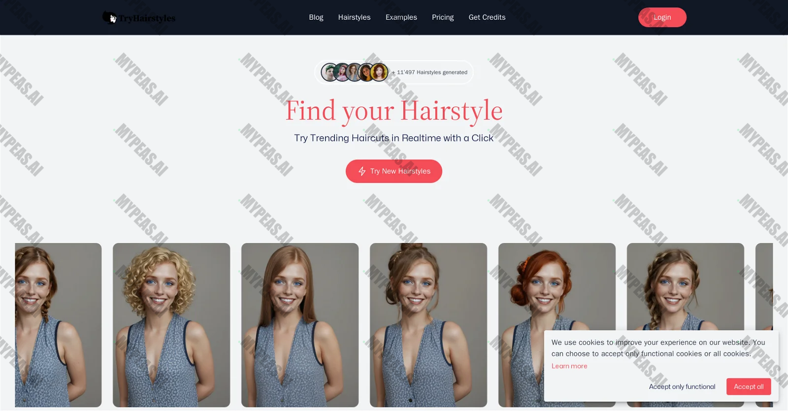 TryHairstyles screenshot