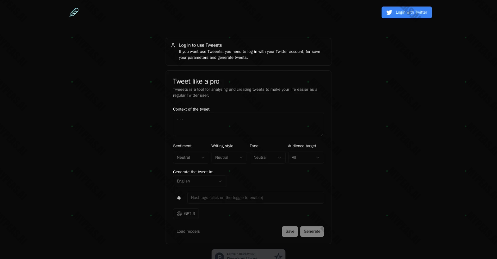 Tweeets screenshot