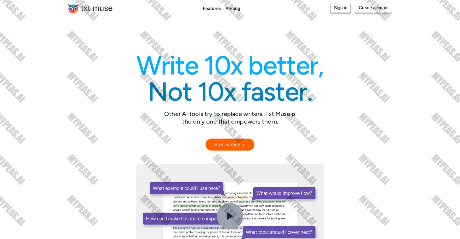 Txt Muse screenshot