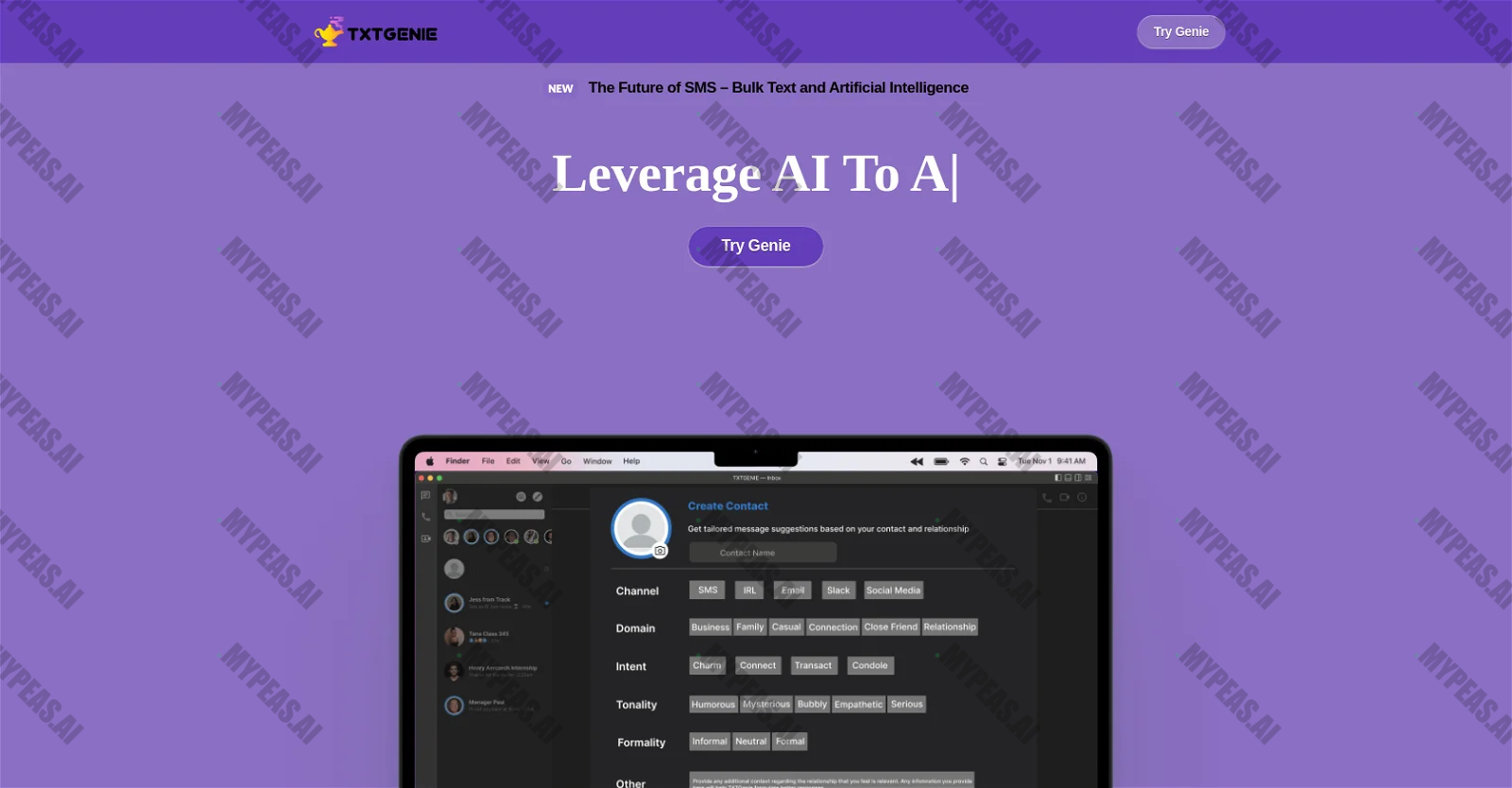TXTGenie screenshot