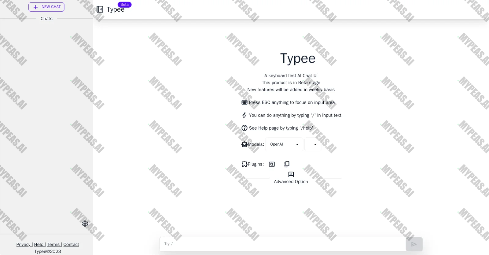 Typee Chat screenshot