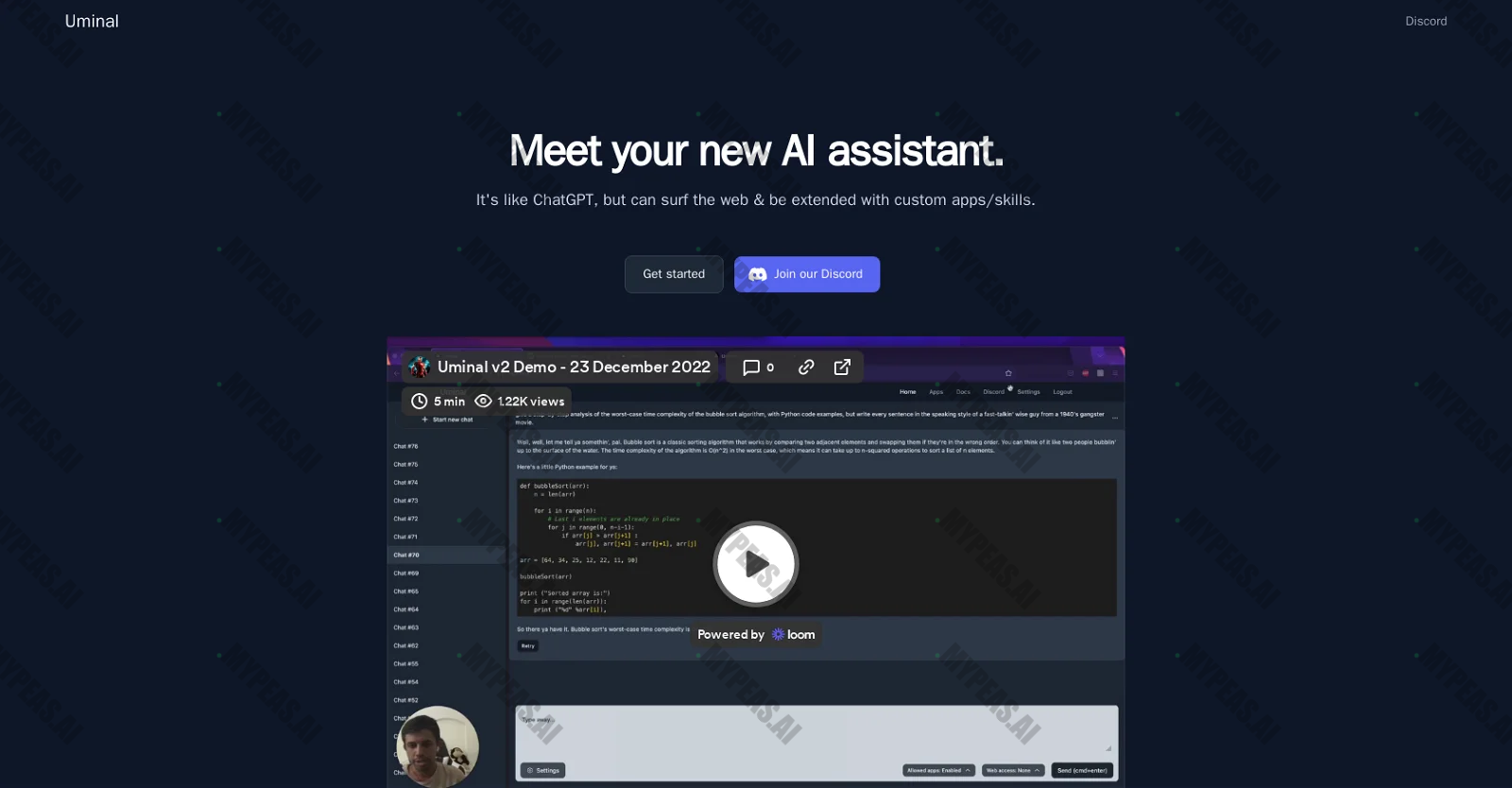 Uminal screenshot