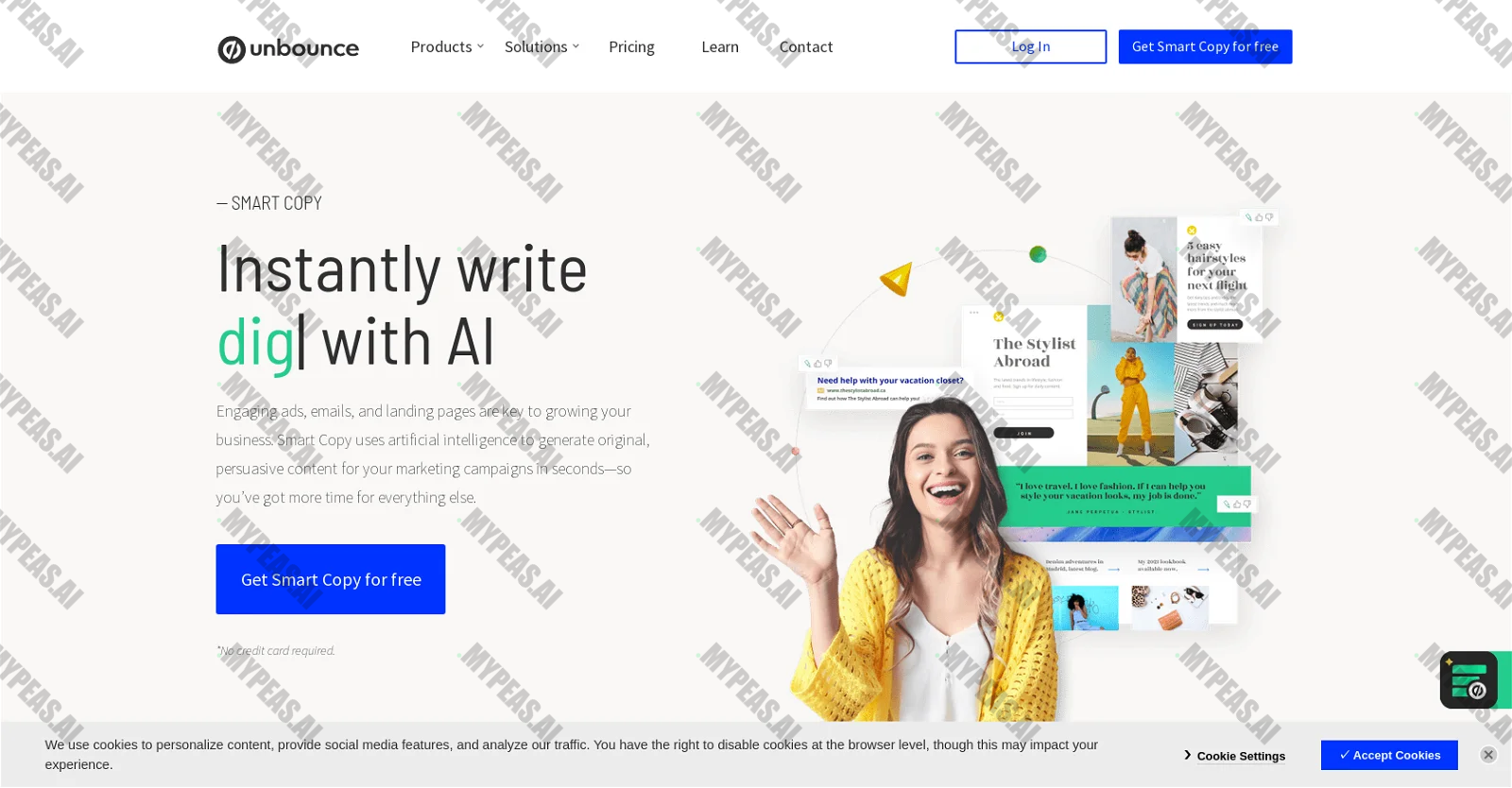 Unbounce screenshot