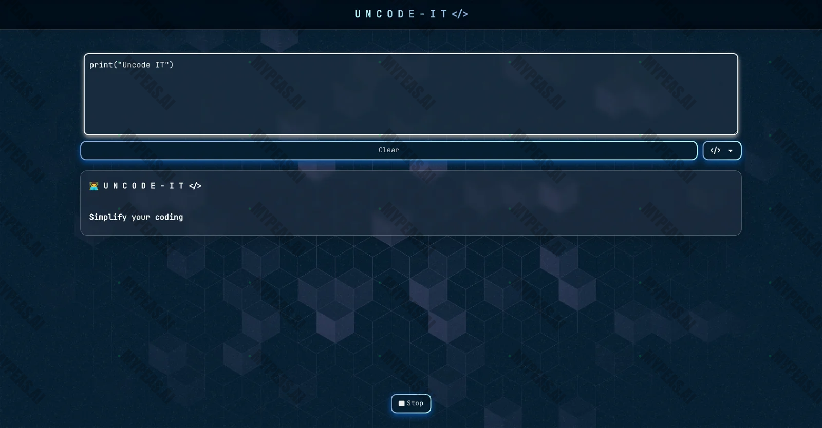 UNCODE IT screenshot