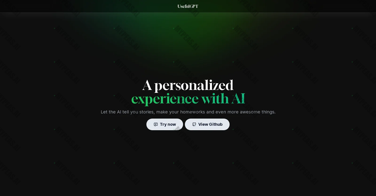 UsefulGPT screenshot