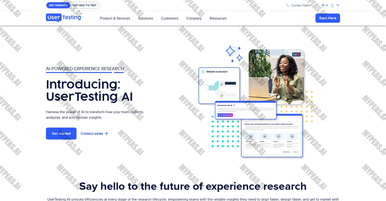 UserTesting screenshot