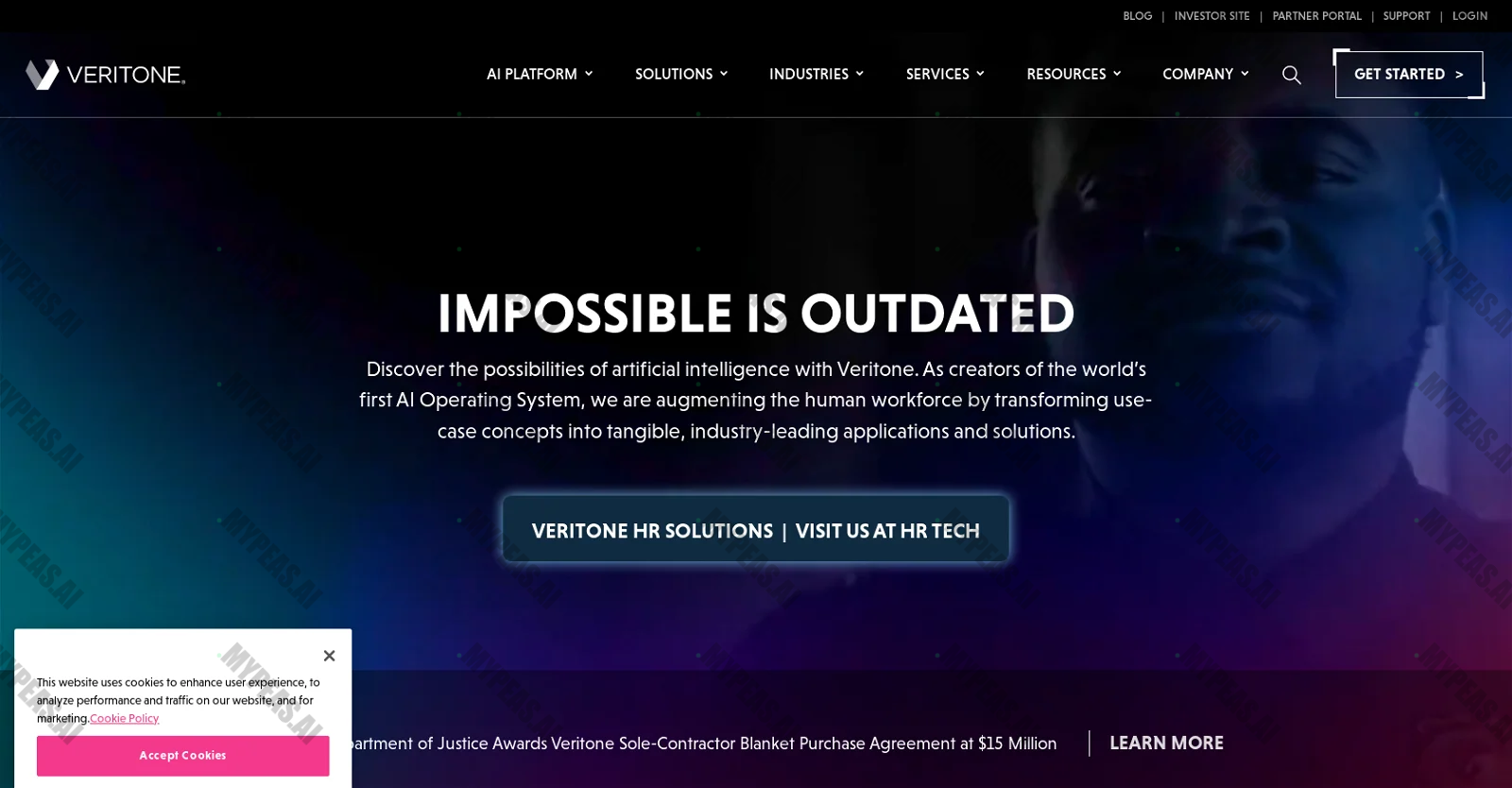 Veritone screenshot