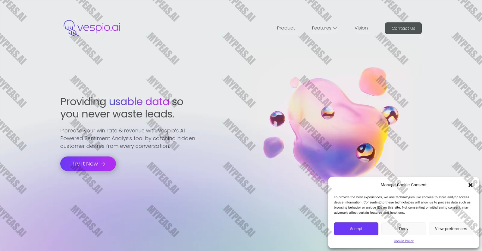 Vespio screenshot