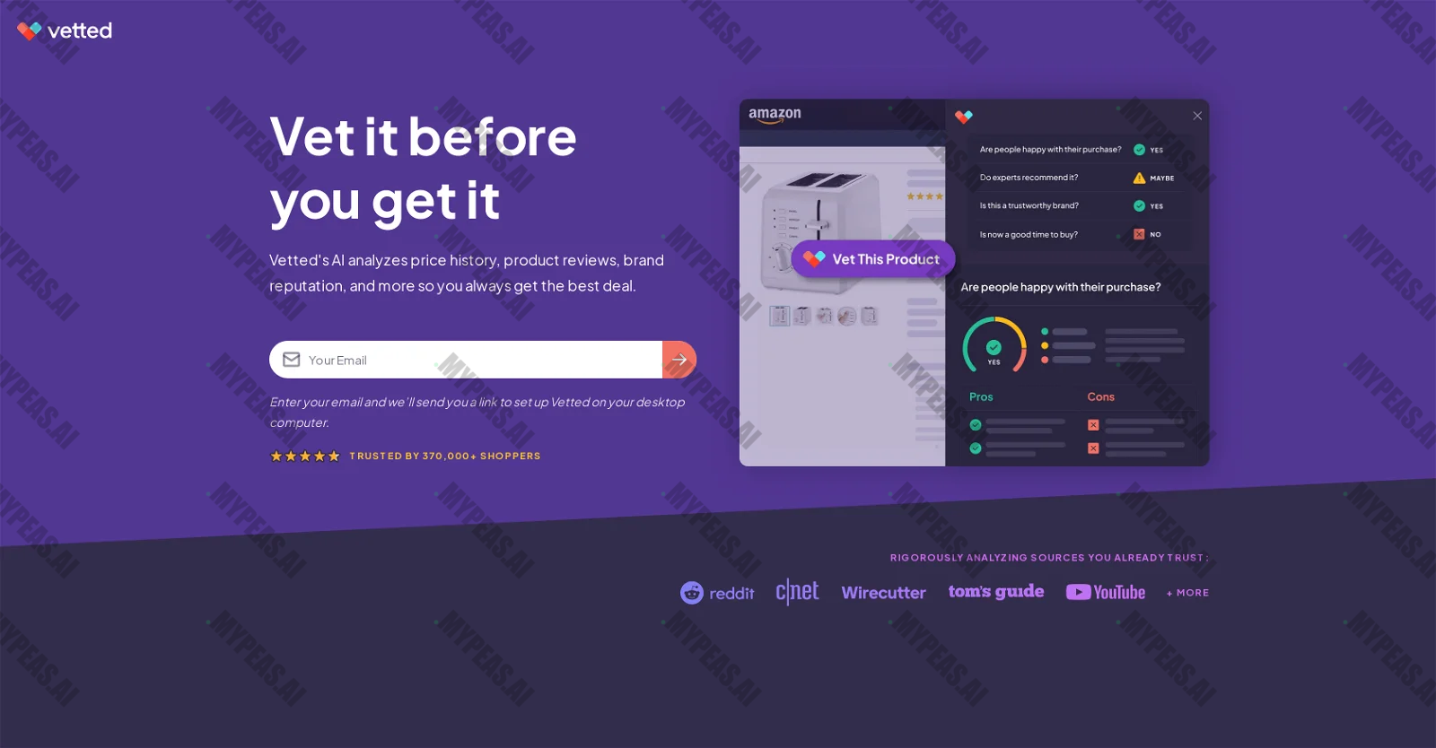 VettedAI screenshot