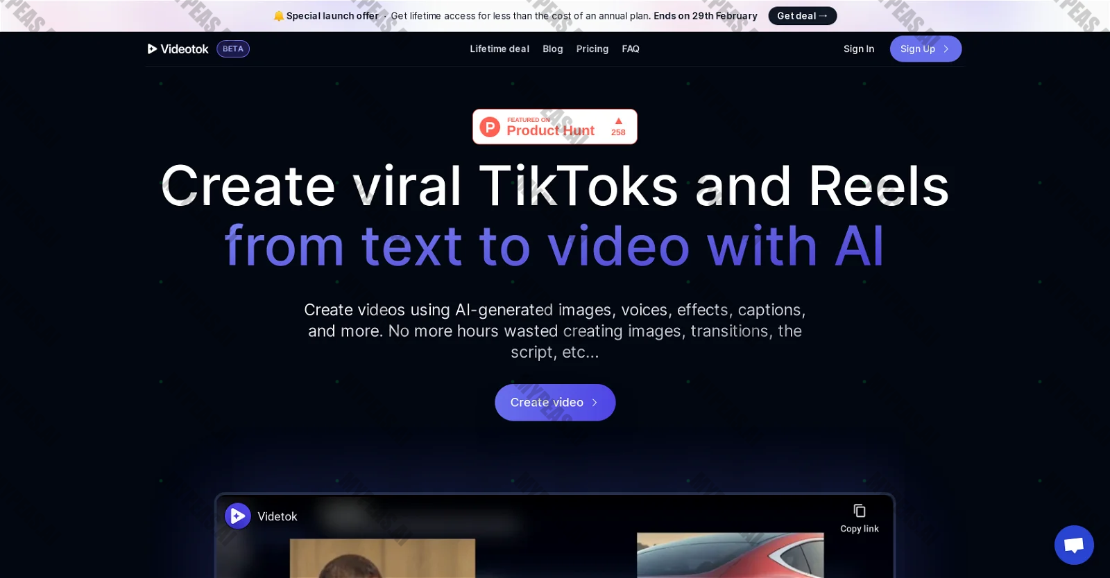 Videotok screenshot