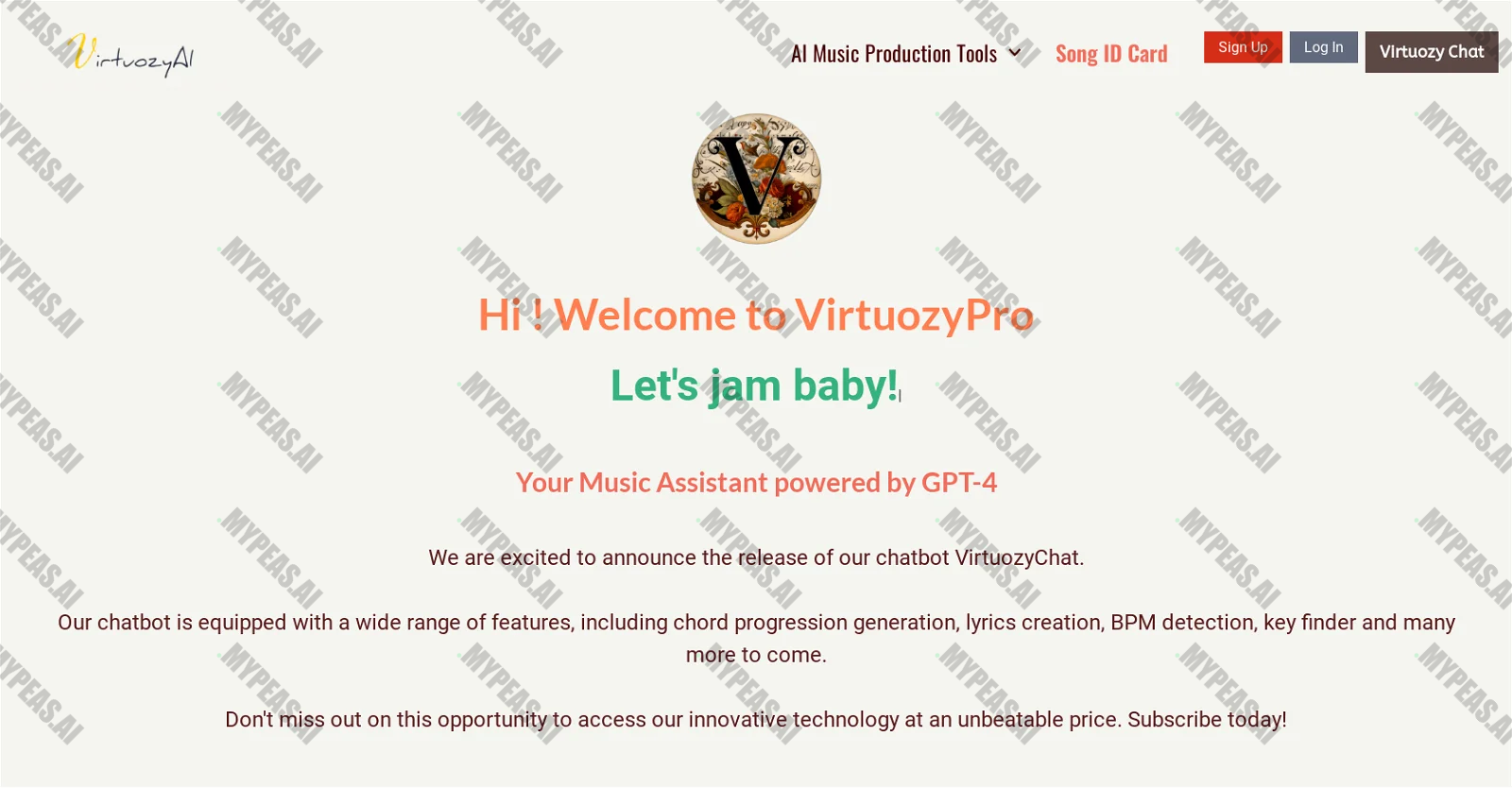 VirtuozyAI screenshot