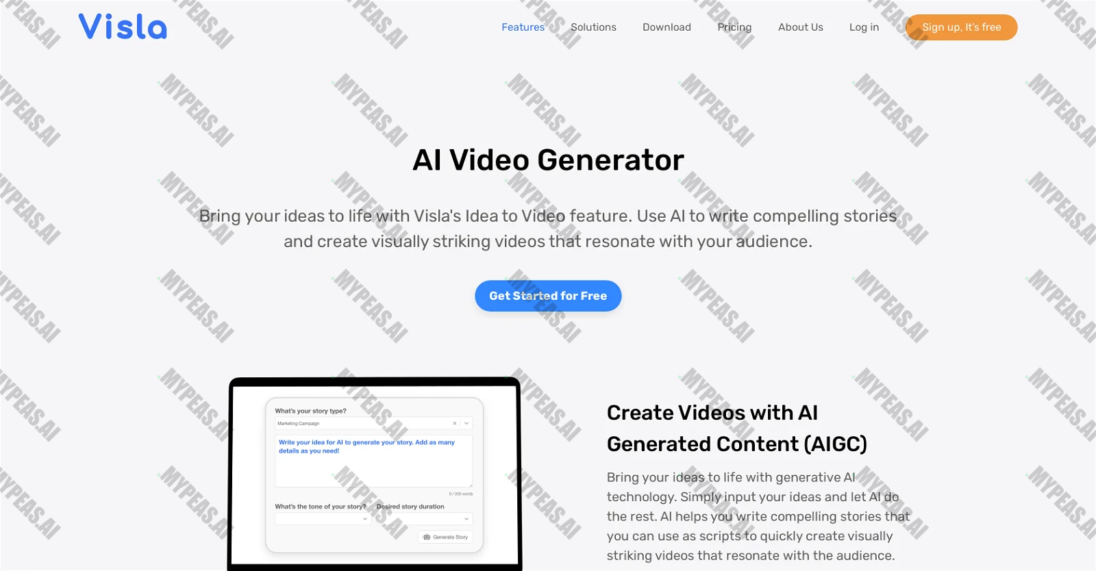 Visla screenshot