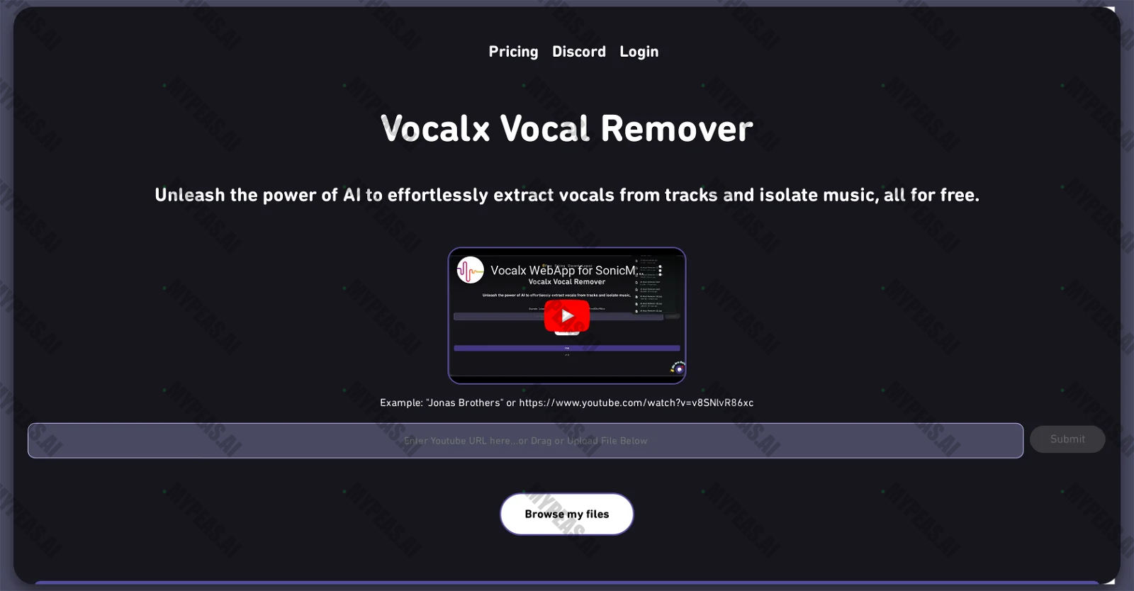 Vocalx screenshot