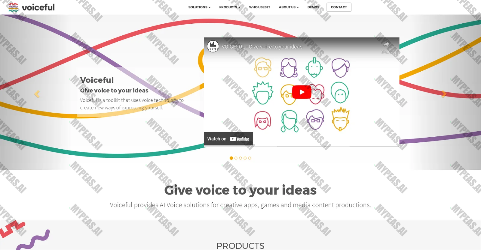 Voiceful.io screenshot