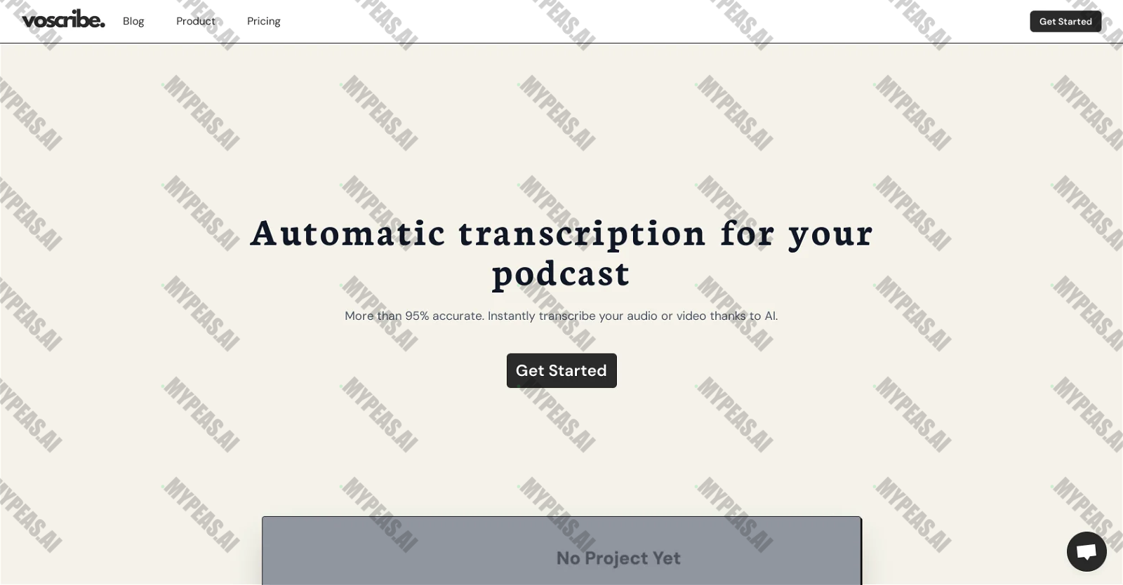 Voscribe screenshot