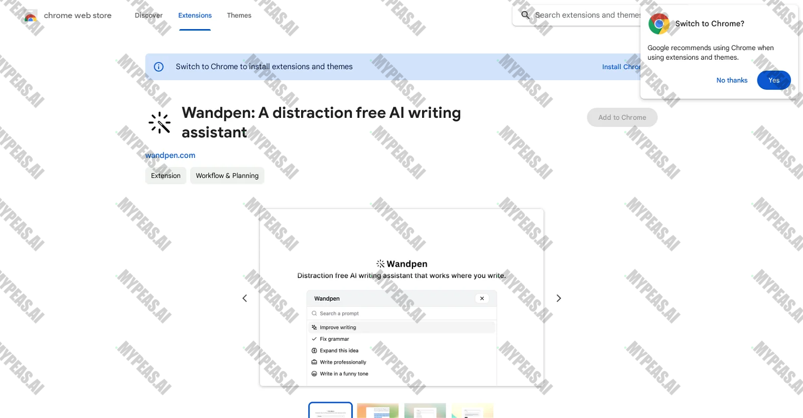 Wandpen screenshot