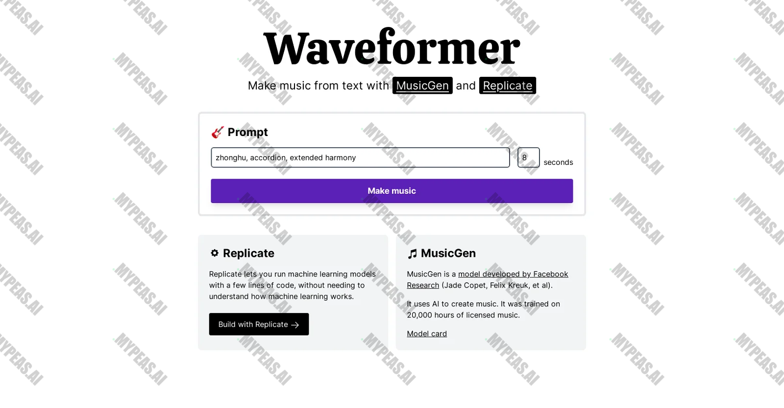 Waveformer screenshot