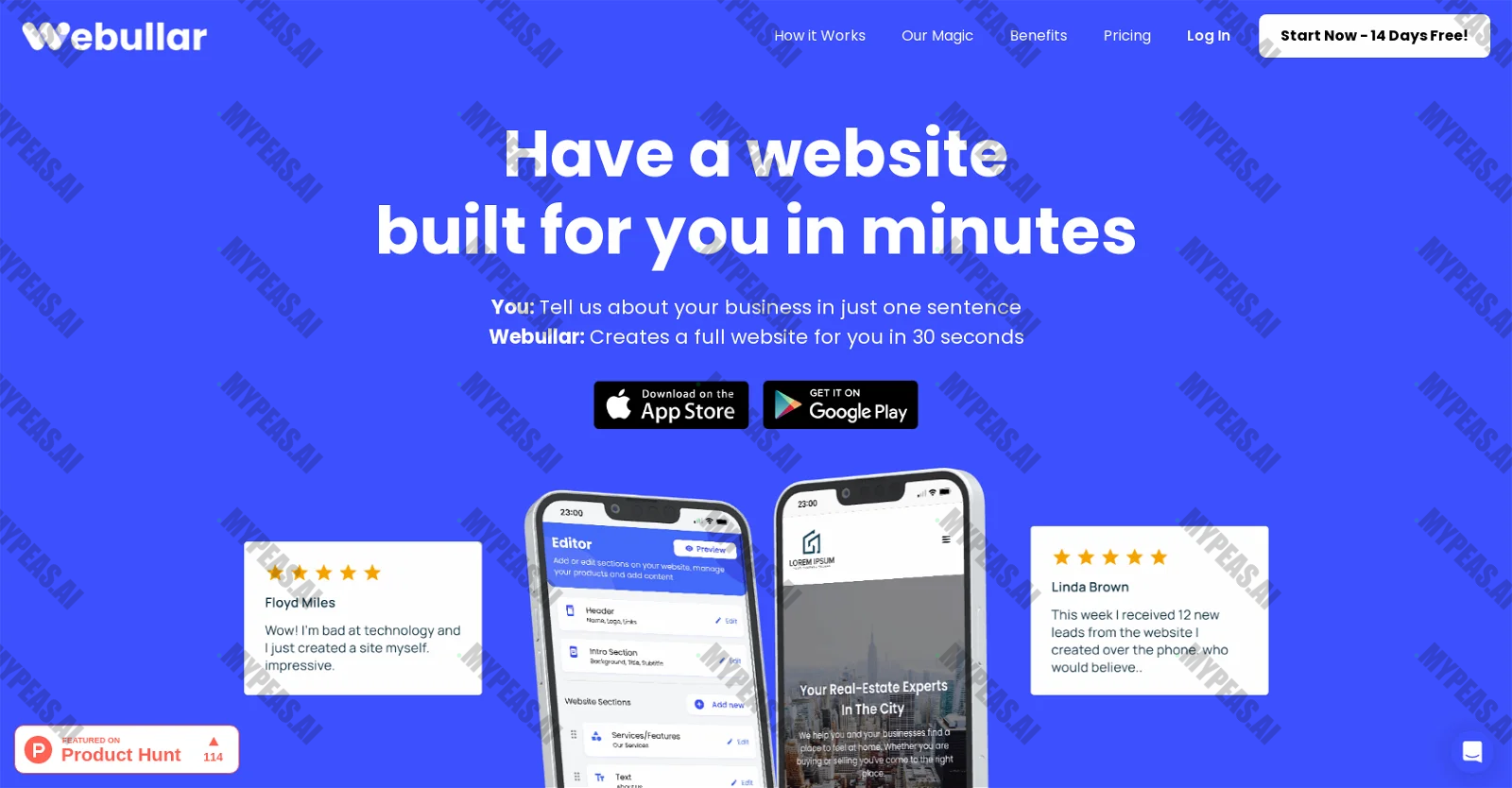 Webullar screenshot